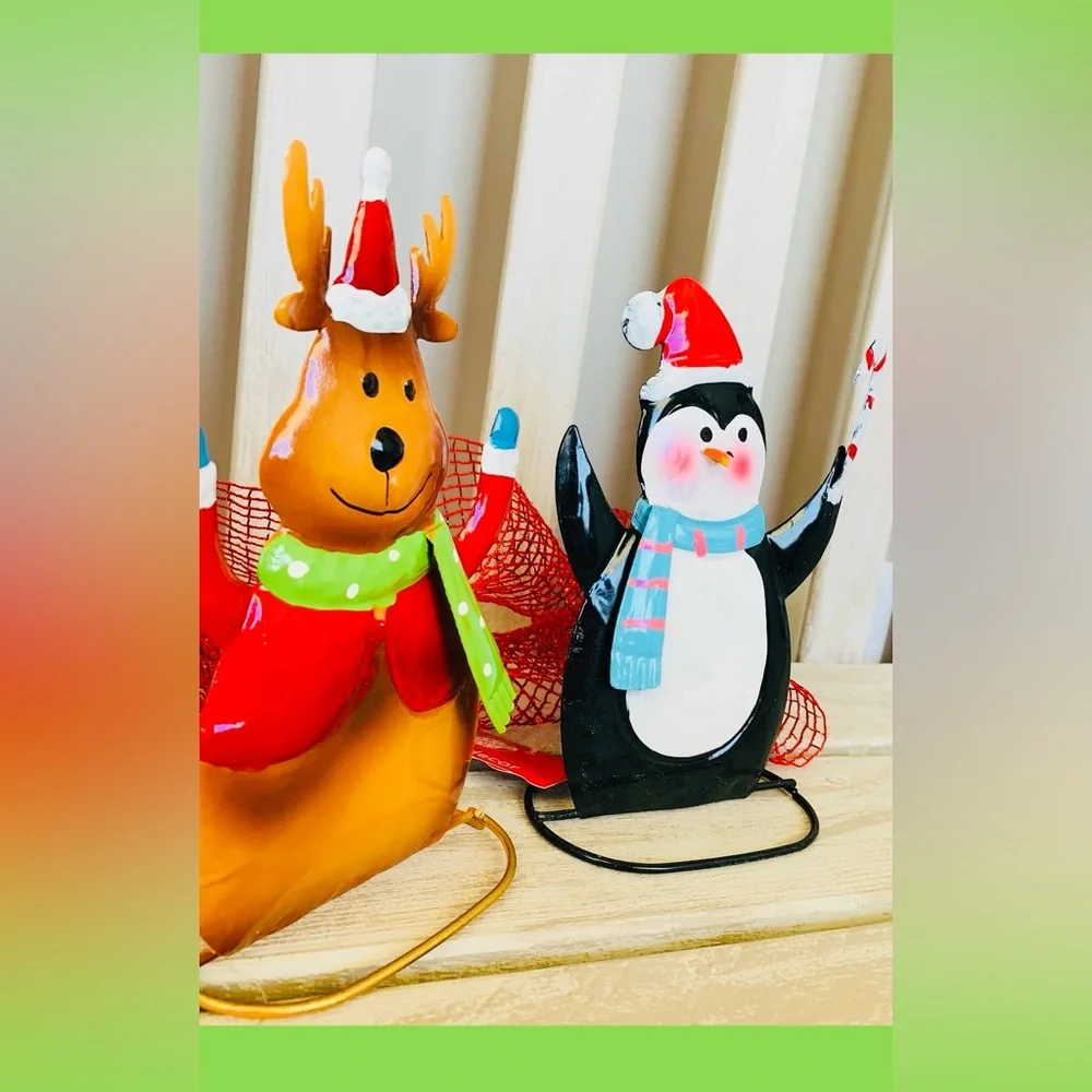 Clearance~Christmas TableTop Metal for Shelf 🎄🆕🎄⭐️A 2 for $14 Item ⭐️